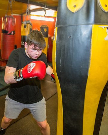 A young guy training at our club